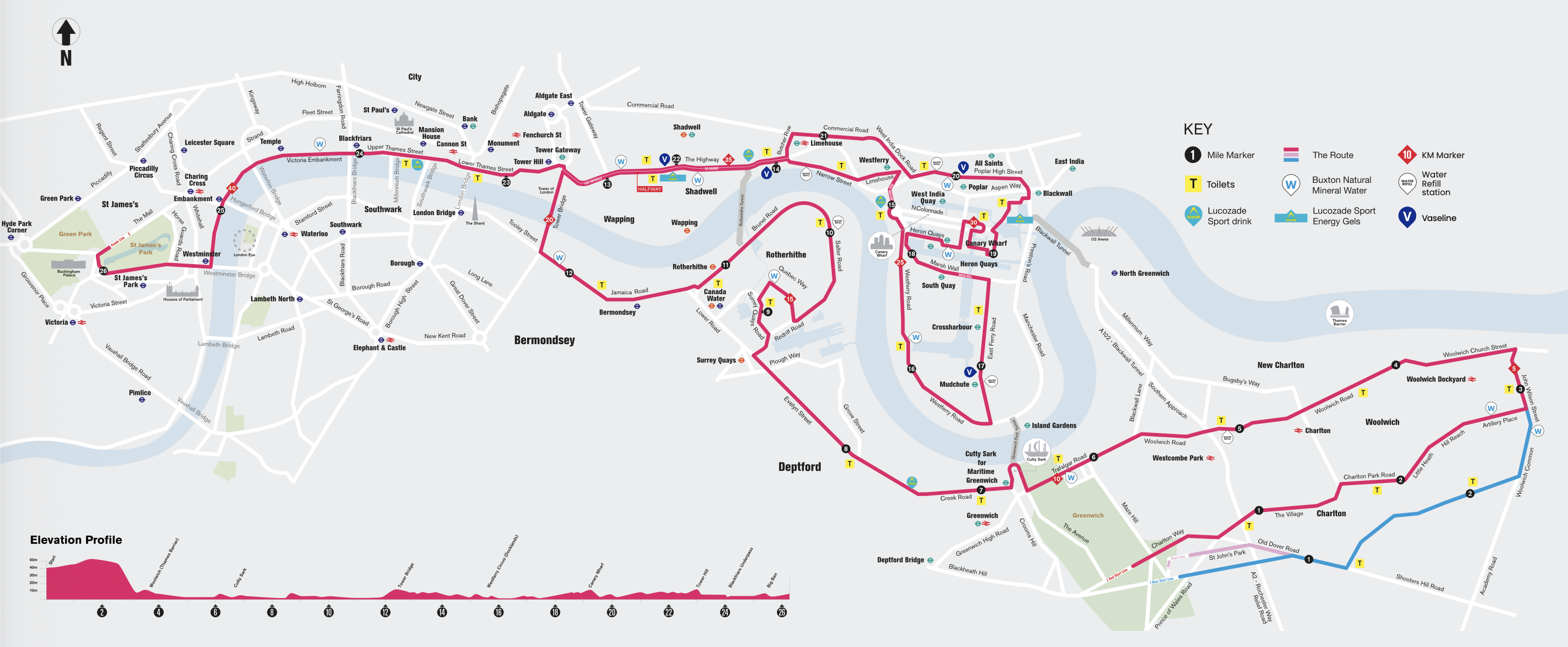 Ruta TCS London Marathon 2027